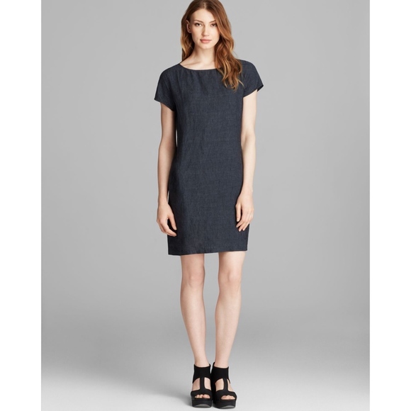 eileen fisher navy dress